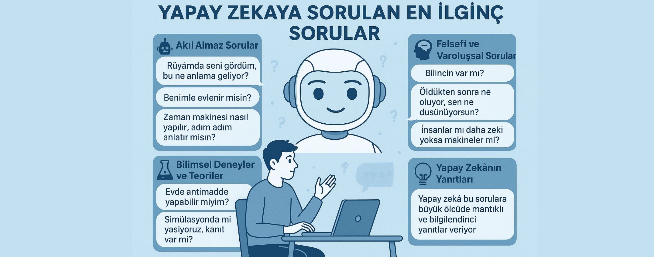 Yapay Zekaya Sorulan İlginç Sorular Şaşırtıyor